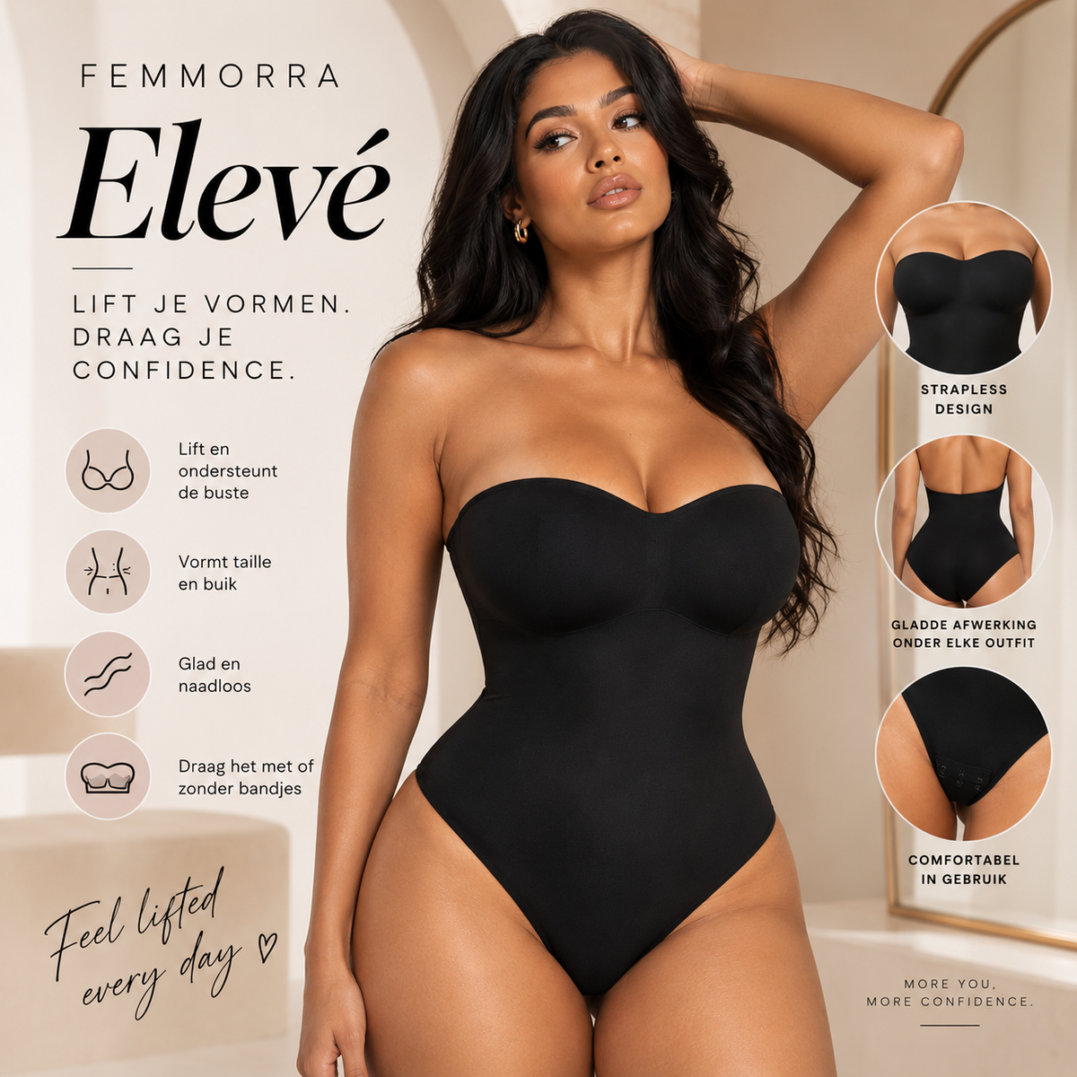 Femmorra Elevé — Lift je vormen. Draag je confidence